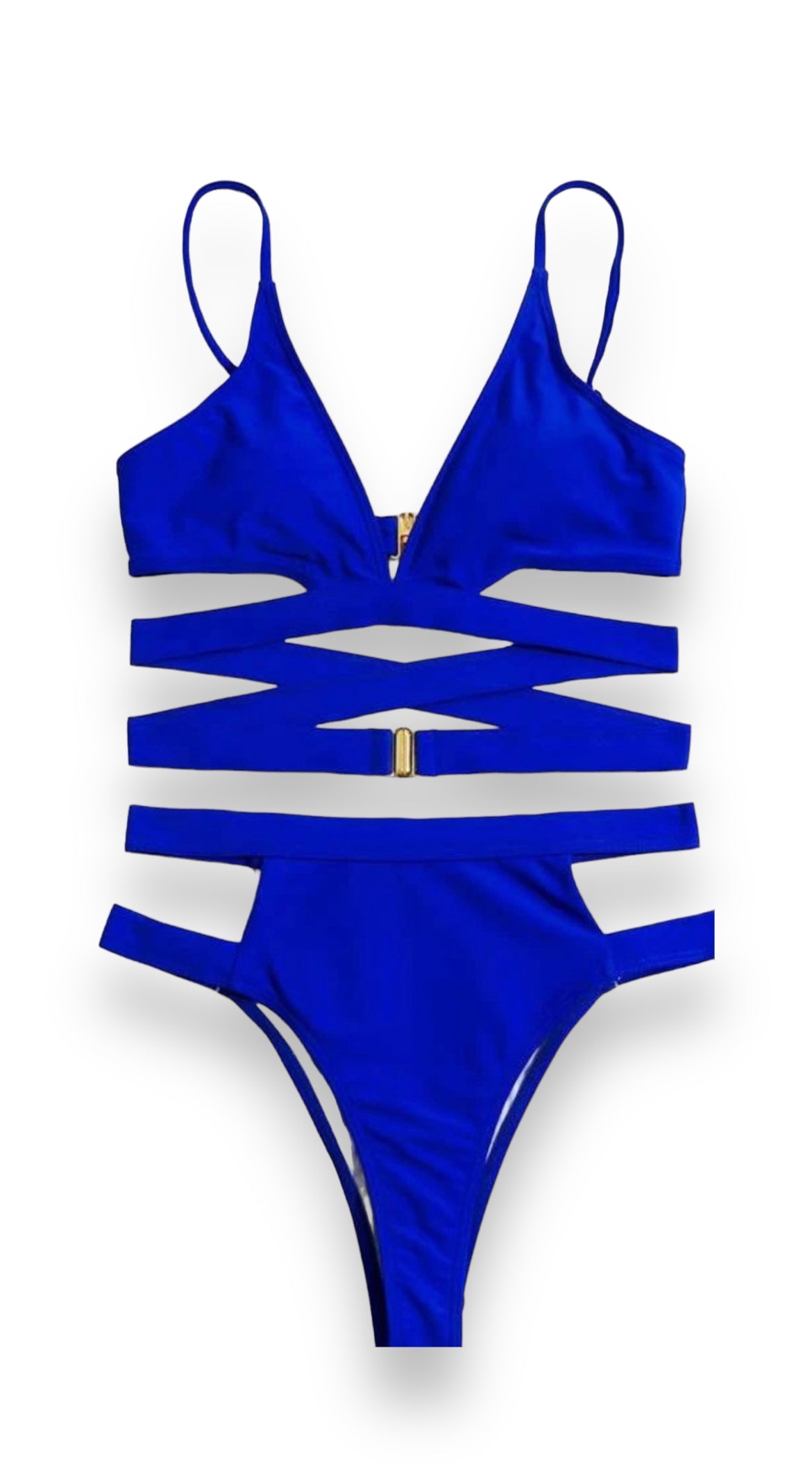 Always Strapped 2 Piece Swimsuit - Blue