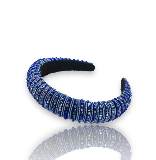 Blinged Out Headband - Royal Blue