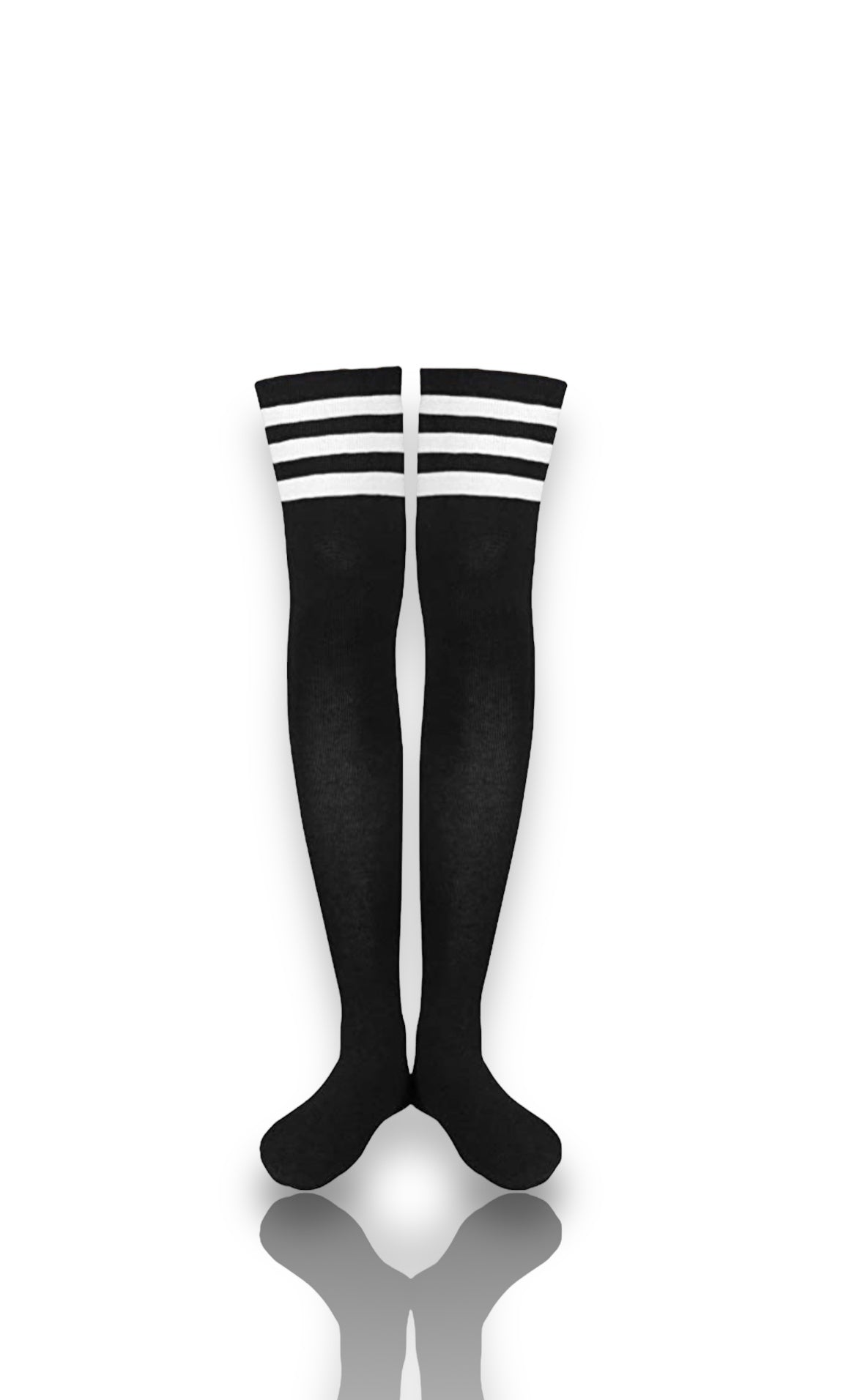 Thigh Oh My Socks - Black & White