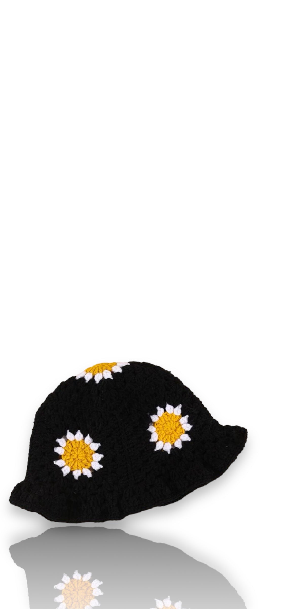 Terry Floral Bucket - Black