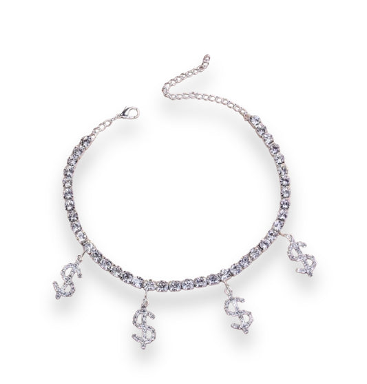 Money All Around Me Anklet - Silver