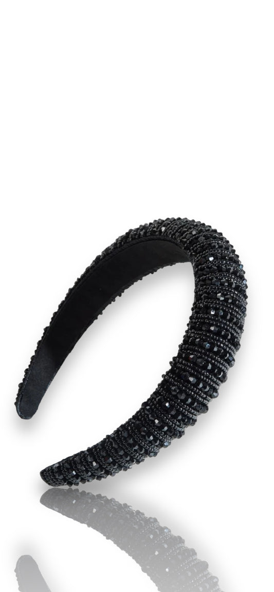 Blinged Out Headband - Black