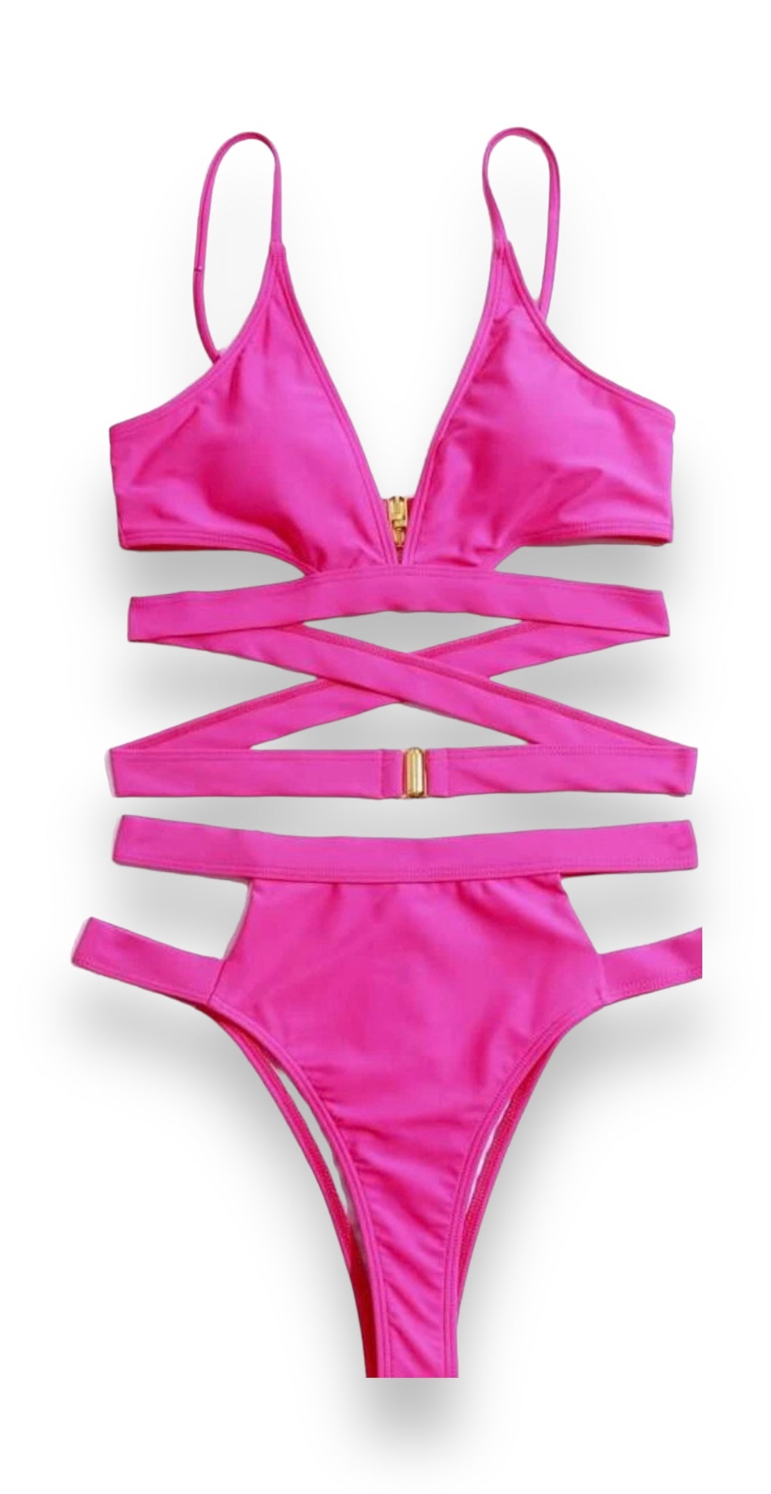 Crazy Over You 2 Piece Swimsuit - Pink