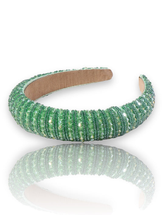 Blinged Out Headband - Green