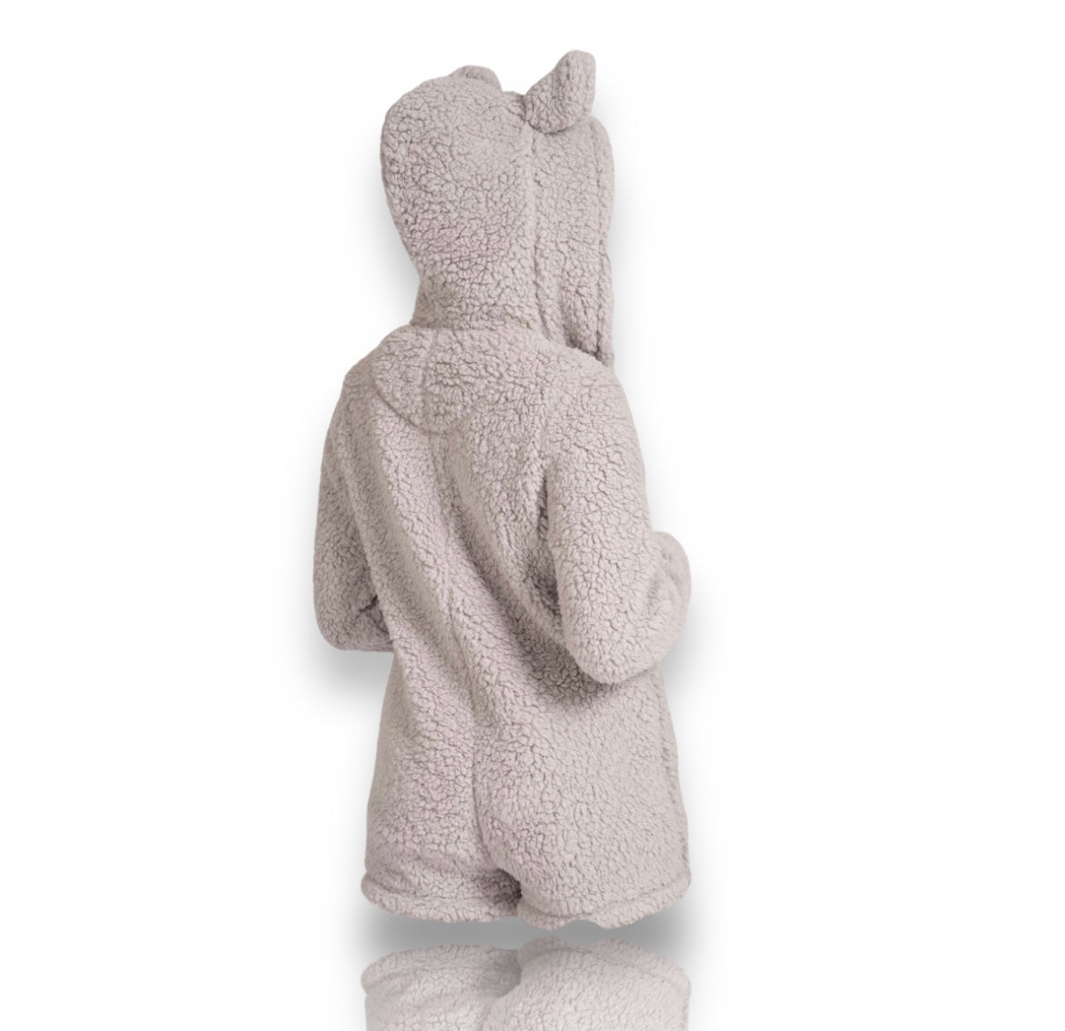 Beary Fur Real Onesie - Grey